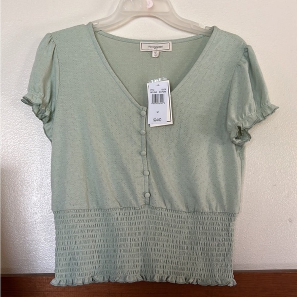 NWT Mint green top no comment size medium
